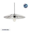 GLOBOSTAR® JAPAN 205-0052 Boho Κρεμαστό Φωτιστικό Οροφής με Ντουί 1 x E27 AC 220-240V IP20 - Λευκό - M40 x Π40 x Υ8cm
